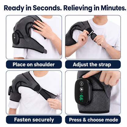 Heated Shoulder Massager with Vibration Therapy